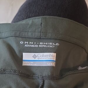 Columbia Olive Pants with Omni-Shield